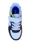 Puma scarpa sneakers da bambino Caren 2.0 Block 394462-03 bianco-carbone-lime