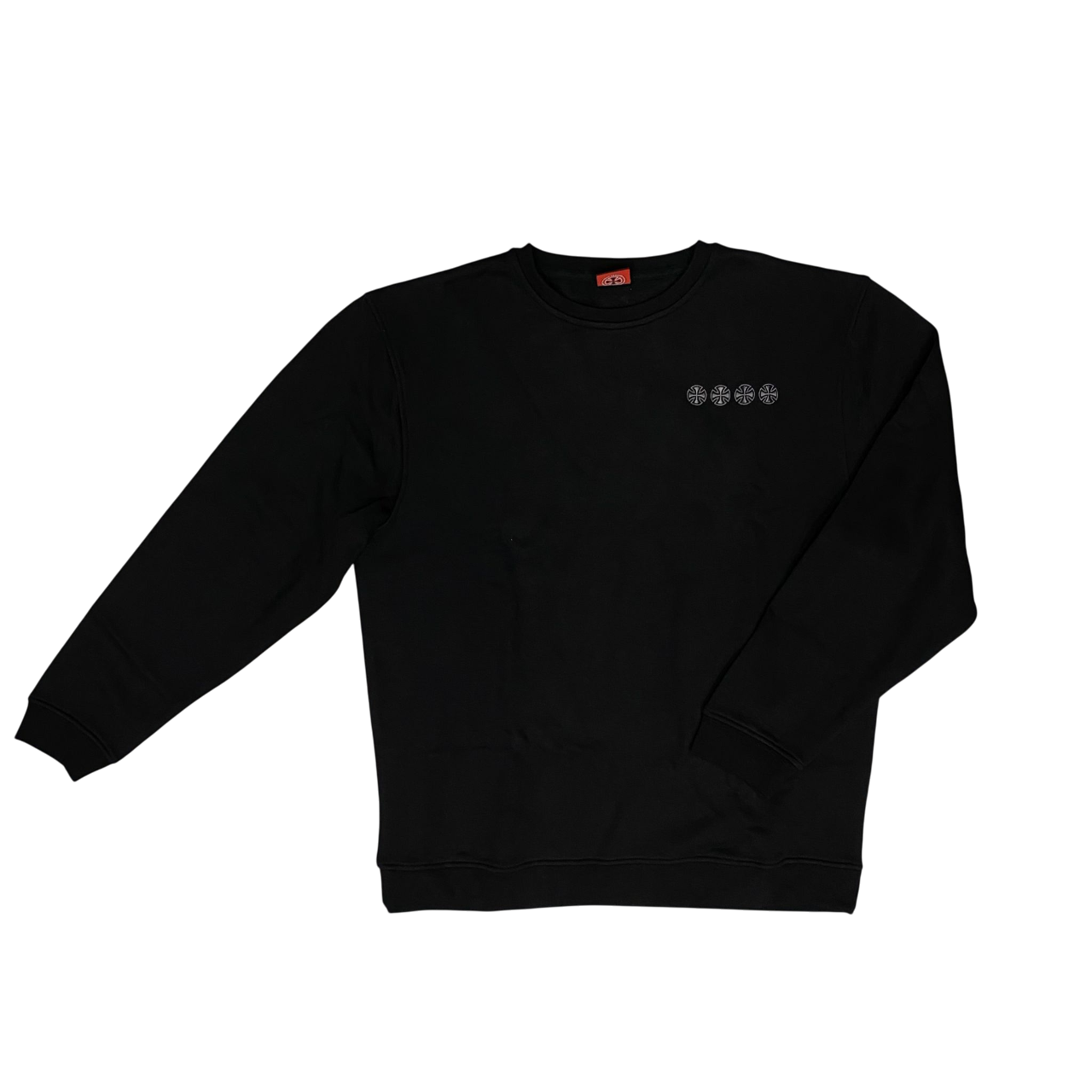 Independent felpa girocollo da uomo Crew Chain Cross INA-CRW-027 nero