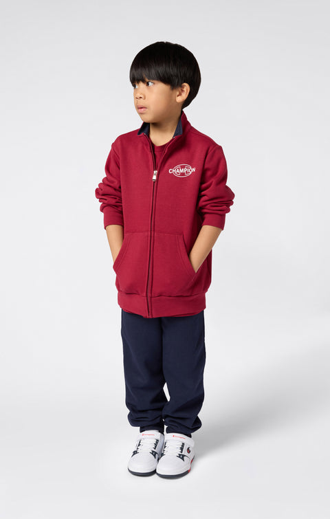 Champion Tuta Felpata junior con Zip Intera 307261-RS508 Rosso