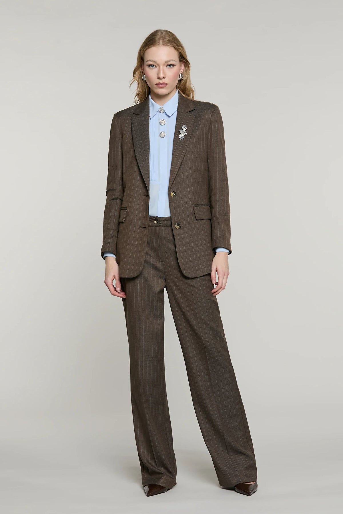 Relish Arkini RDA2607091012 Donna Caffè - Pantalone Palazzo