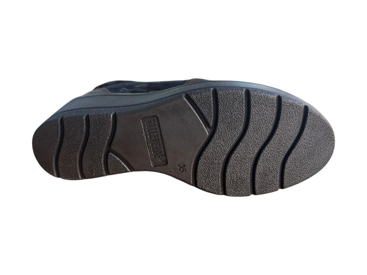Valleverde scarpa sneakers da donna senza laccio con cerniera 36446 bronzo