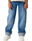 Pantalone jeans Name It Junior 13243087 blu medio, vista frontale su SportiamoWeb.it