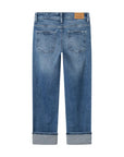 Jeans denim Name It Junior 13243087 blu medio, tasche posteriori e stemma