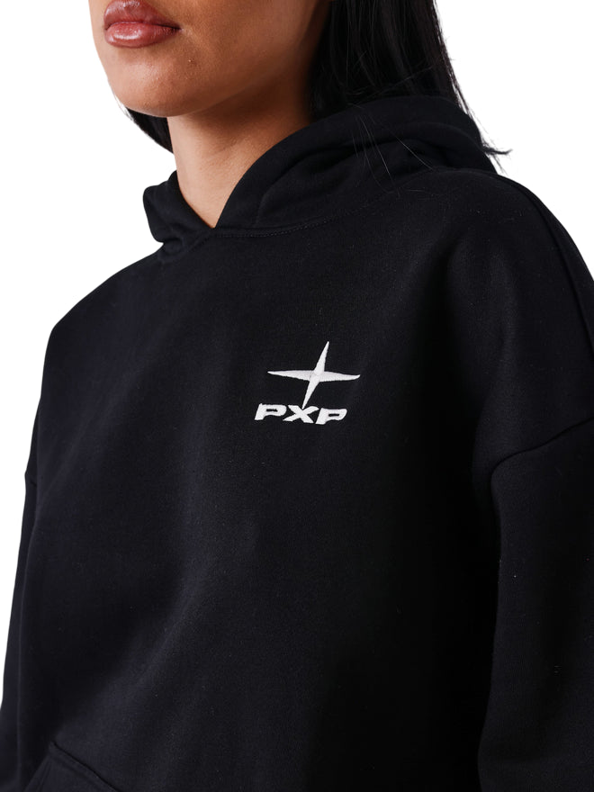 PXP felpa con cappuccio da donna nero F252047 BKCC - comfort e stile sportivo