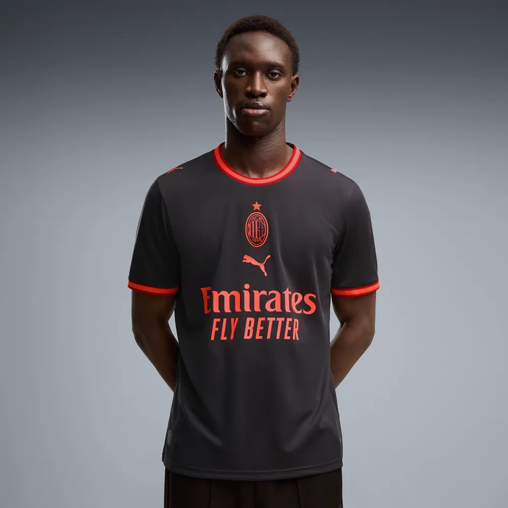 Puma Terza Maglia Milan ACM Third Jersey Replica 784138-03 Uomo Rosso-Nero - Maglia Calcio