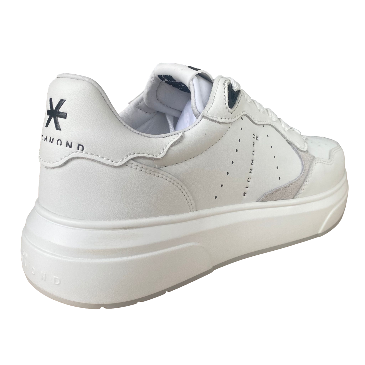 John Richmond scarpa sneakers da uomo in pelle 22200/CP A bianco