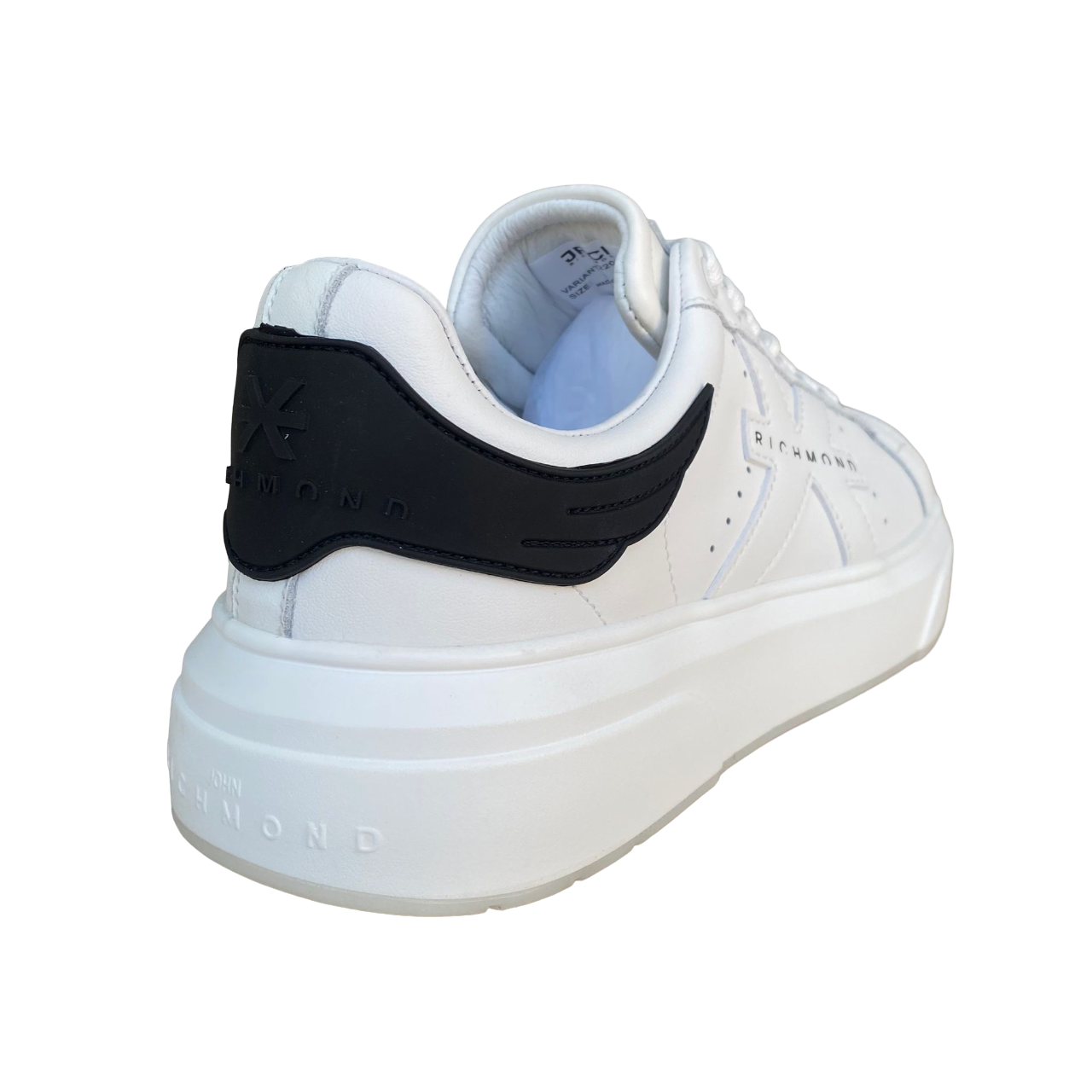 John Richmond scarpa sneakers da uomo in pelle Action 22203/CP A bianco