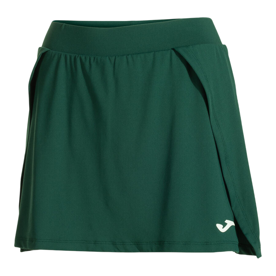 Gonna padel Joma verde da donna modello 902073.485, vista frontale, design sportivo elegante per il gioco del padel