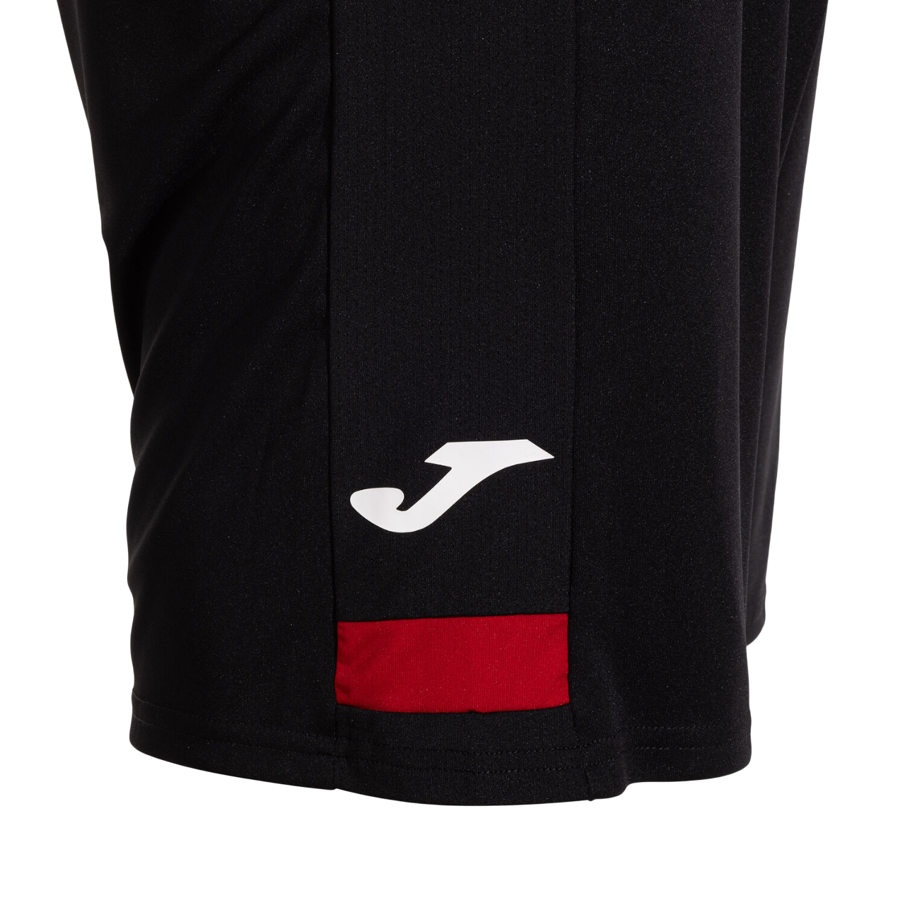 Completo sportivo Joma Lider Set uomo #104285.601 rosso-nero, t-shirt con collo rotondo e pantaloncino coordinato, pannelli in mesh traspirante