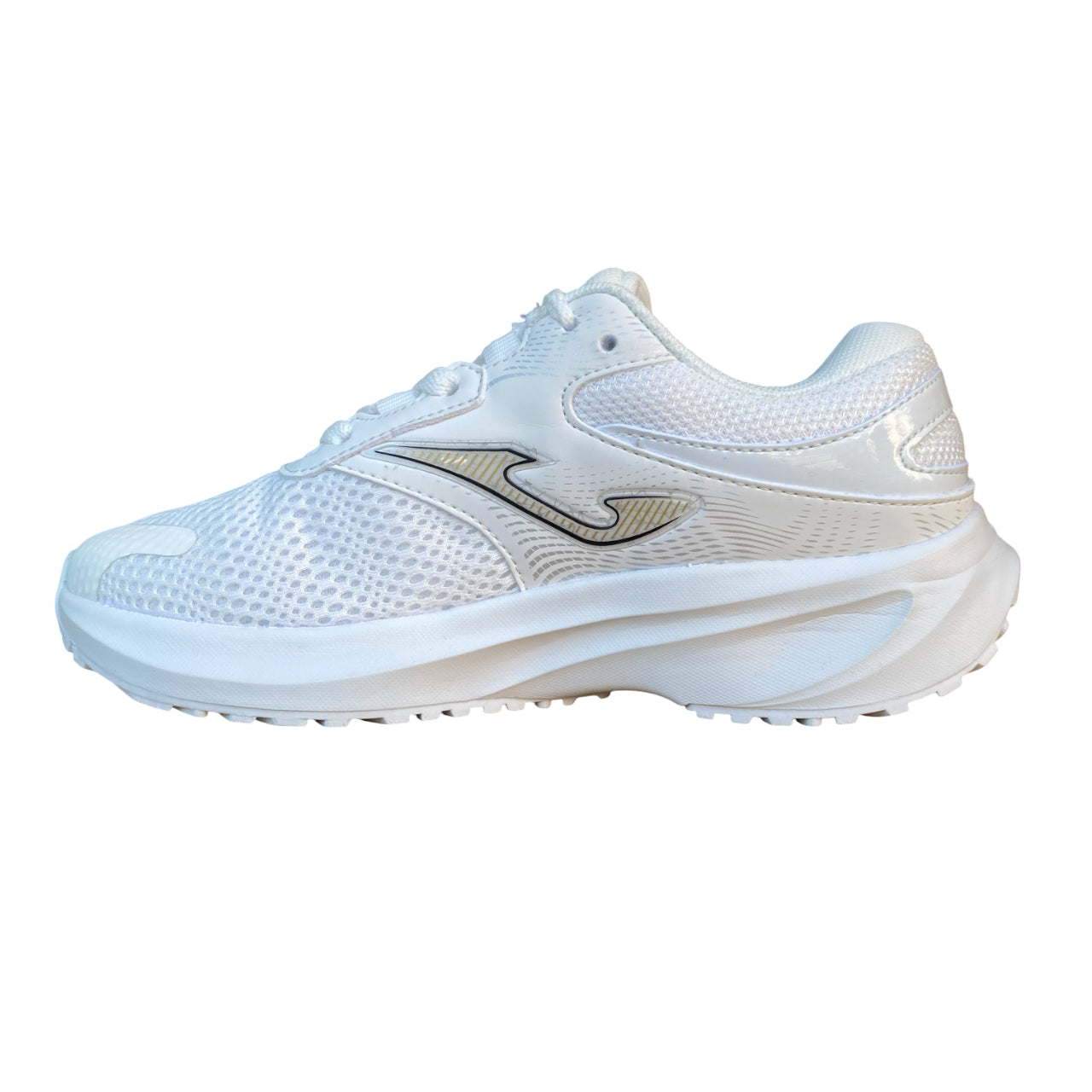 Joma – Scarpa Donna da Corsa RACTLW2502 ACTIVE LADY 2502 Bianco-Oro | Comfort, Ammortizzazione e Stile Moderno - laterale