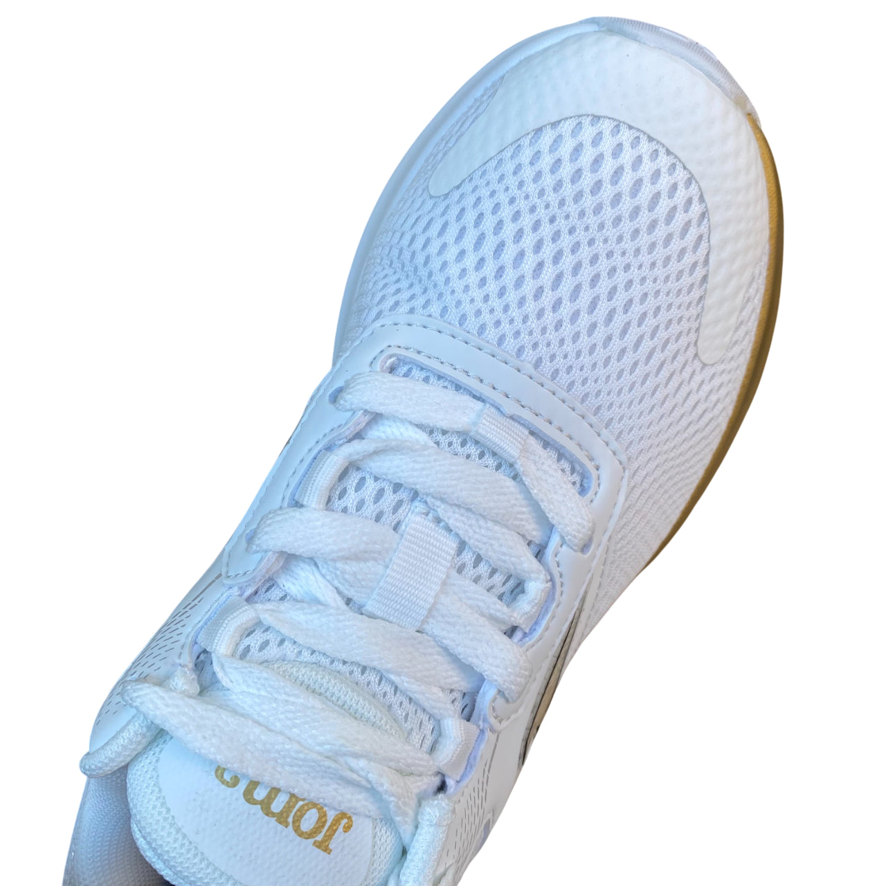 Joma – Scarpa Donna da Corsa RACTLW2502 ACTIVE LADY 2502 Bianco-Oro | Comfort, Ammortizzazione e Stile Moderno - tomaia