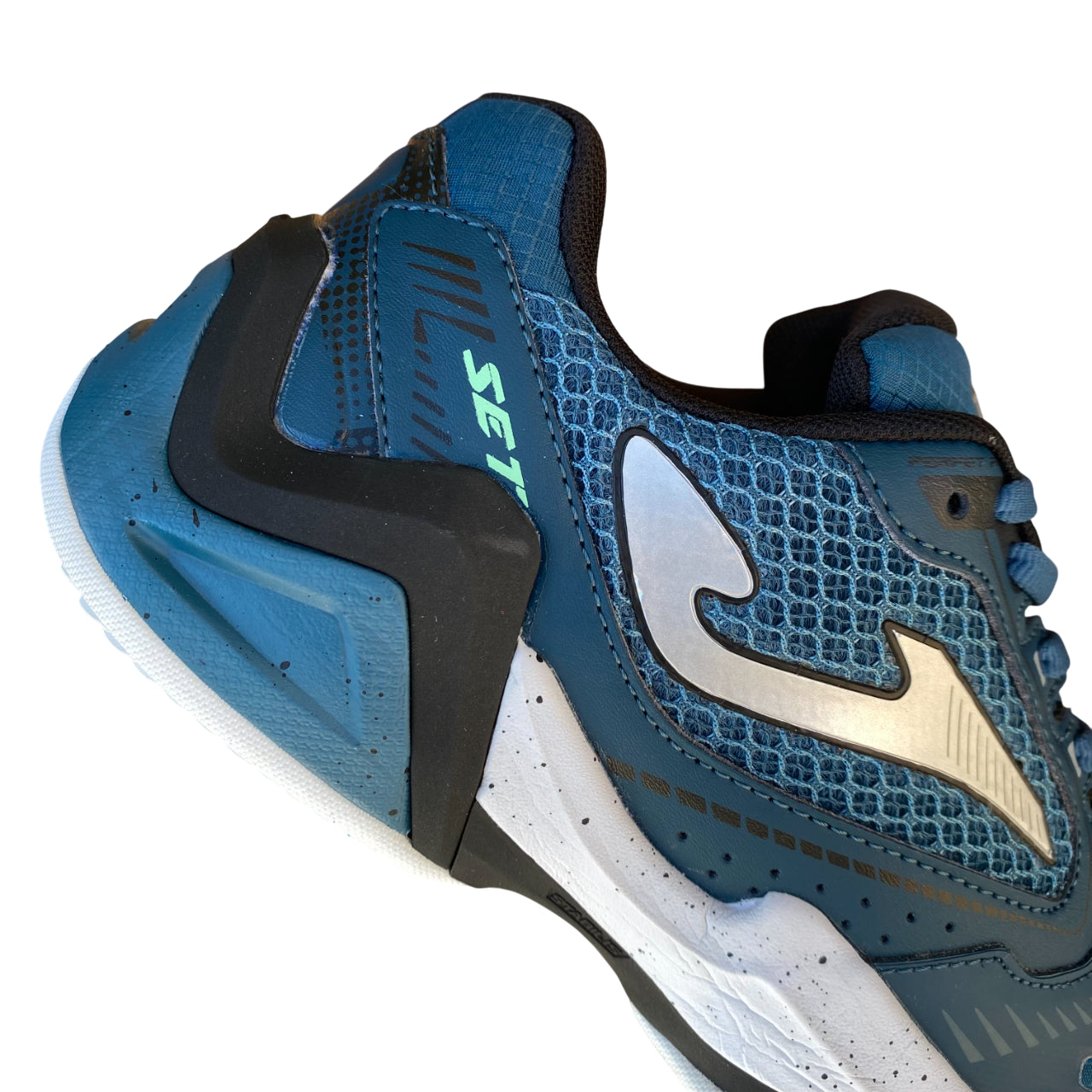Joma Scarpe Set 25 Superficie Dura Uomo TSETW2517C Petrolio – Scarpe Tennis Performance Comfort e Stile - tallone