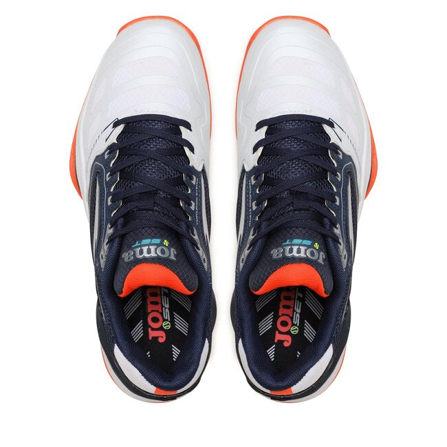 Scarpe da tennis Joma T.Set 2332 blu-bianco da uomo con ammortizzazione Pulsor e grip multidirezionale per ogni superficie
