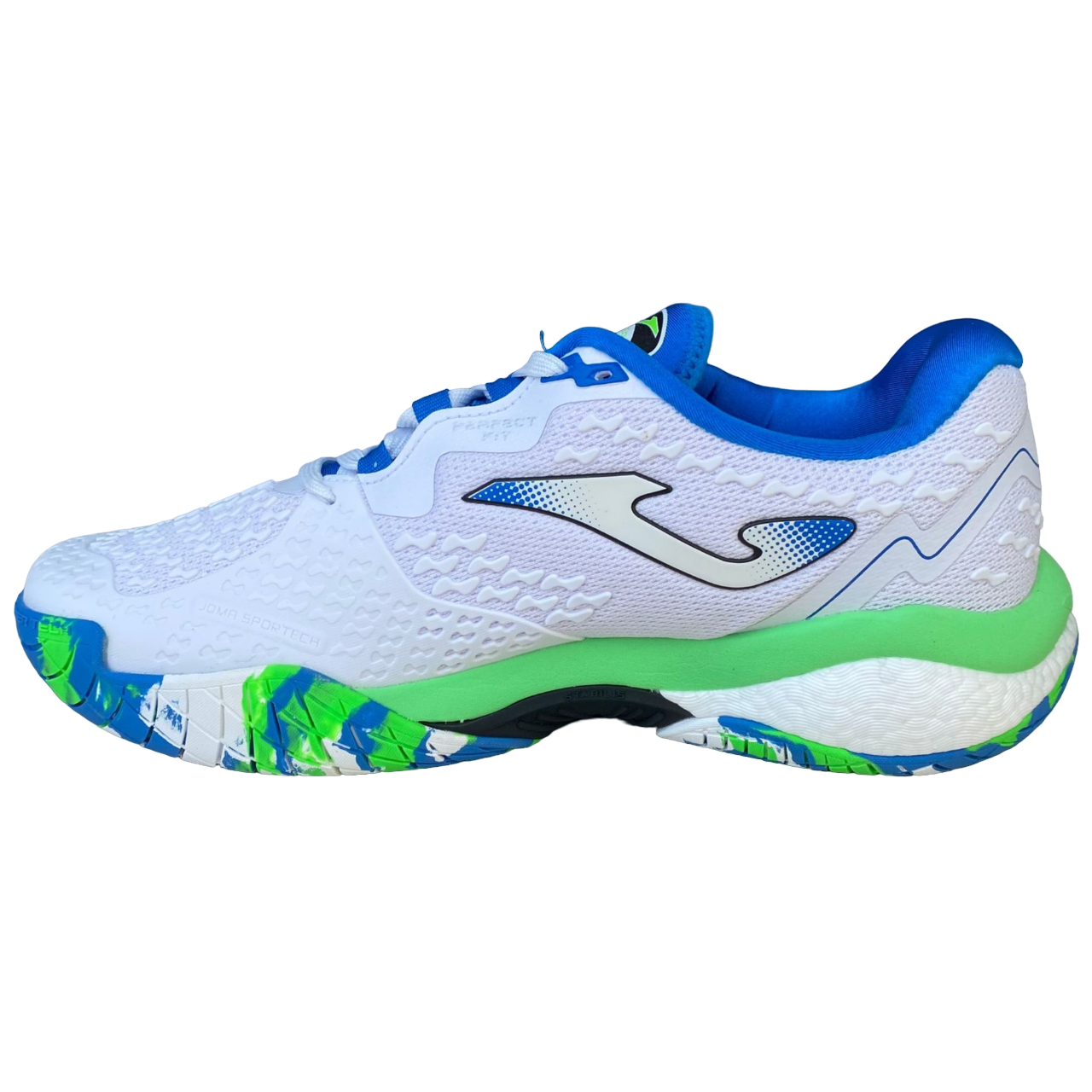 Joma scarpa da Tennis Padel da uomo Break Men 2302 bianco-azzurro fro