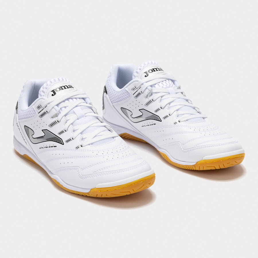 Joma scarpa da calcetto indoor da uomo Maxima 2502 MAXS2502IN bianca