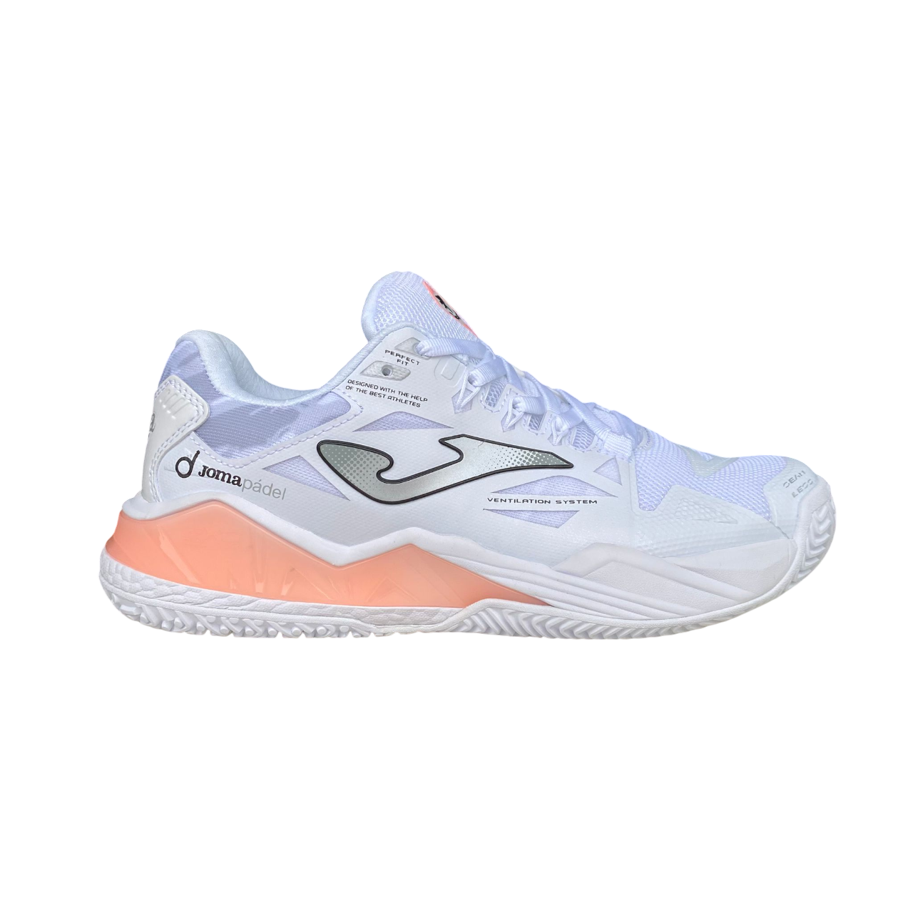 Joma scarpa da padel da donna Spin Lady 2502 bianco