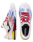 Joma scarpa da calcetto indoor da uomo Regate Rebound 2476 bianco-rosso