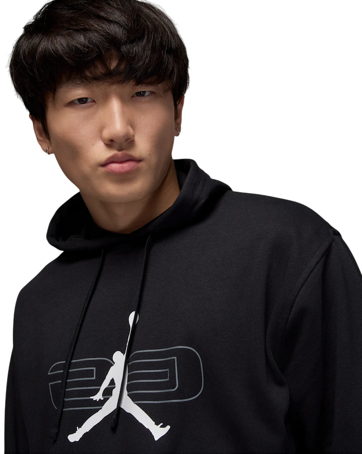 Jordan Sport Crossover Hoodie HQ8694-010 Nero – Felpa Uomo in Fleece Dri‑FIT, Comfort e Stile Iconico - dettaglio