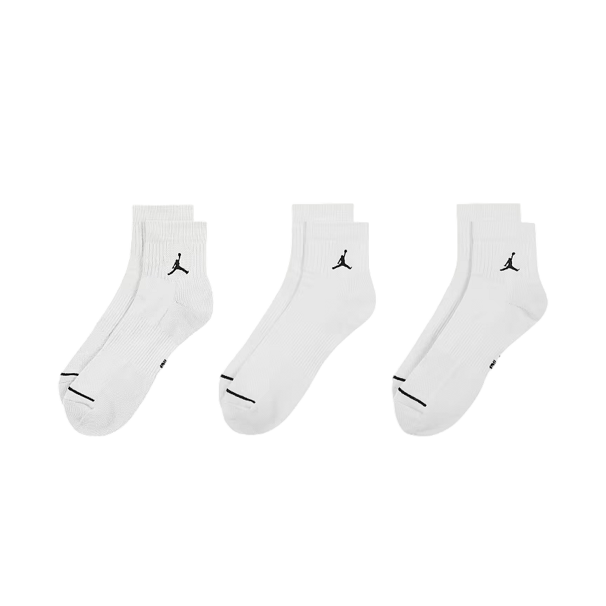 Jordan calza alla caviglia Everyday DX9655-100 bianco Confezione da 3 paia