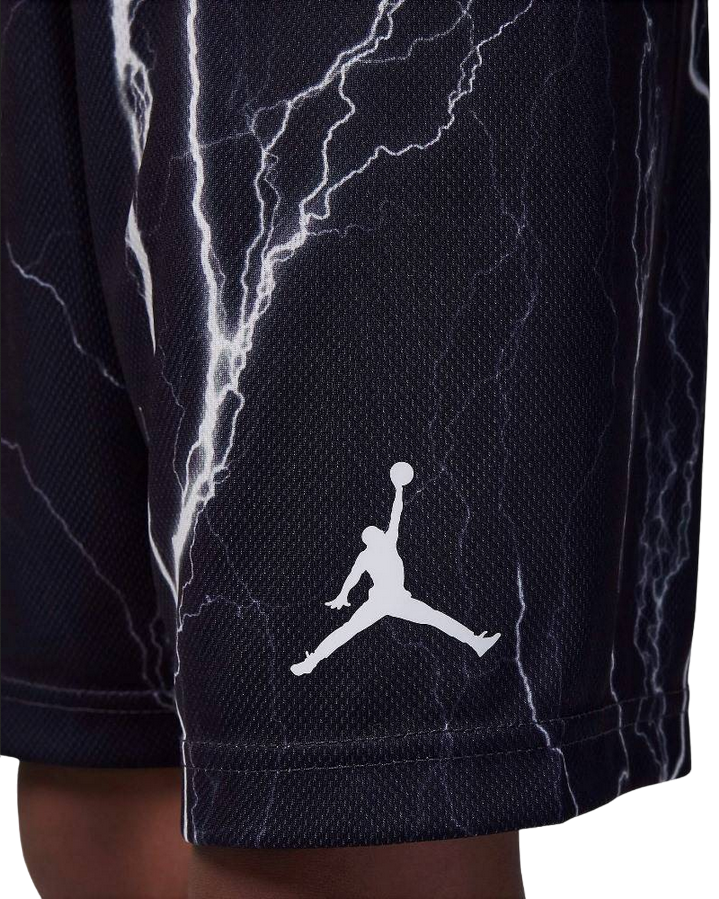 Jordan completo da ragazzo maglietta manica corta e pantaloncino MJ Sport Mesh 85C996-023 nero 3