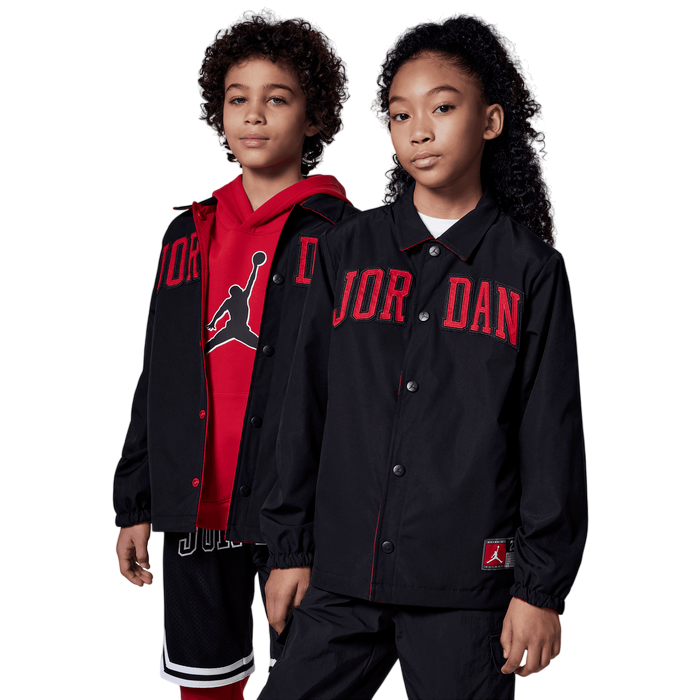 Jordan giubbino reversibile junior Coach 95D671-023 nero-rosso