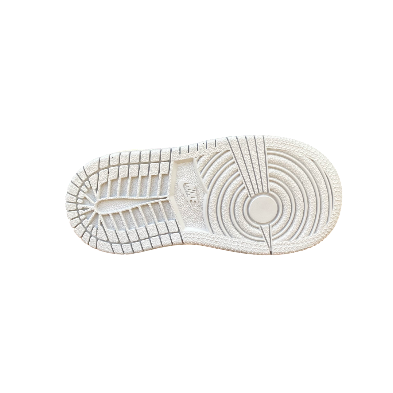 Jordan scarpa sneakers da bambino Jordan 1 Mid DQ8425-142 bianco-platino-verde