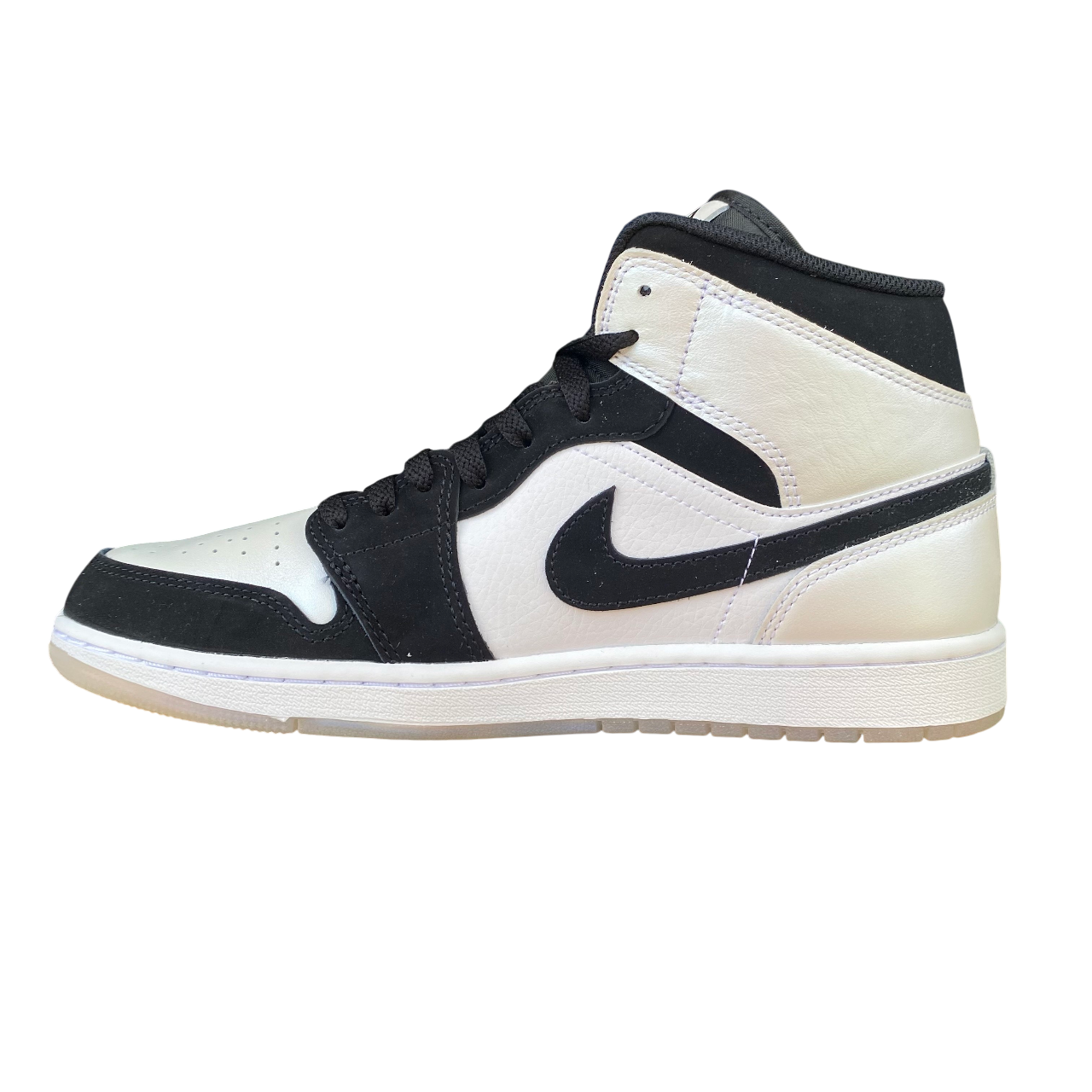 Jordan scarpa sneakers da uomo Air Jordan 1 Mid SE DH6933-100 bianco-nero