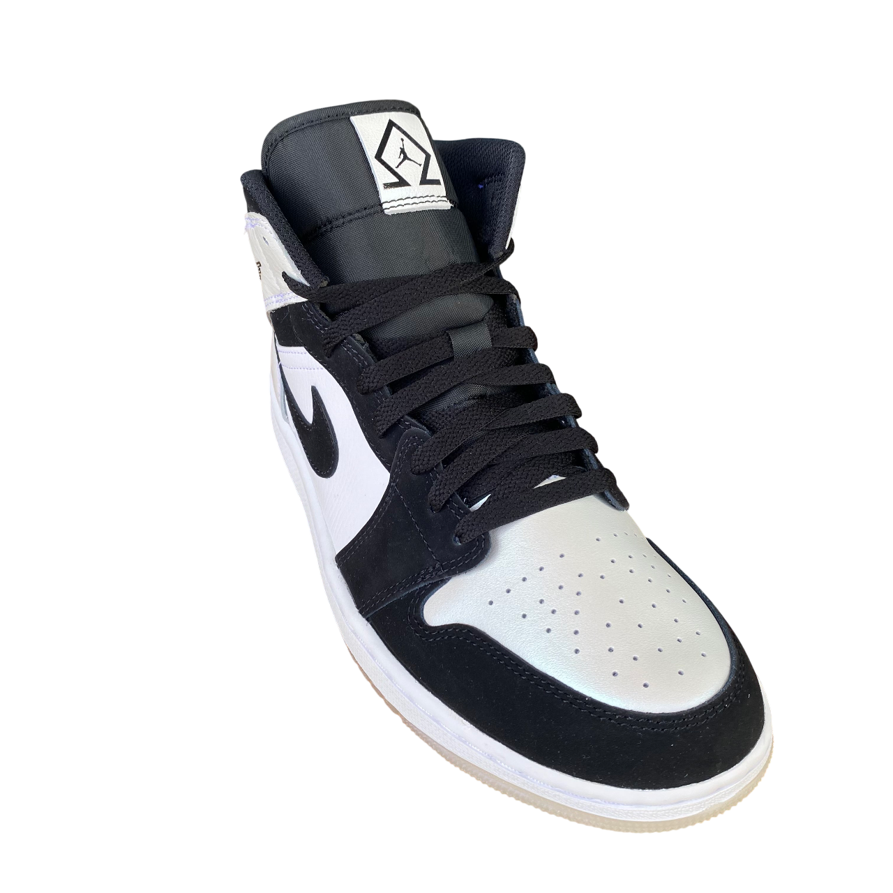 Jordan scarpa sneakers da uomo Air Jordan 1 Mid SE DH6933-100 bianco-nero