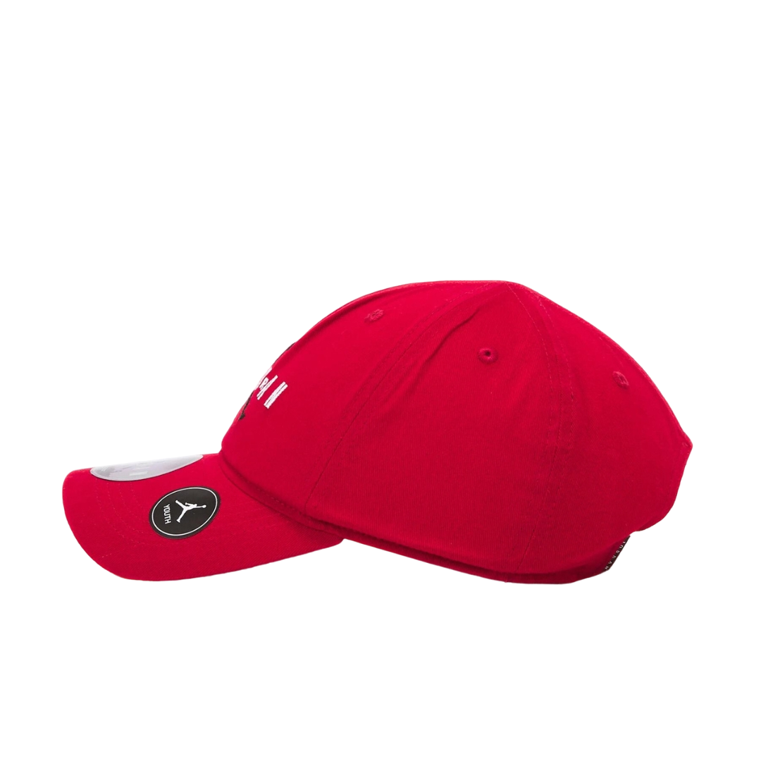 Jordan berretto con visiera curva da ragazzi Brim Adjustable 9A0569-R78 rosso