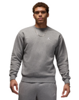 Jordan felpa girocollo da uomo Brooklyn Fleece FV7293-091 grigio melange