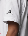 Jordan maglietta manica corta con stampa Jumpman per ragazzi Watercolor 95C900-001 bianco