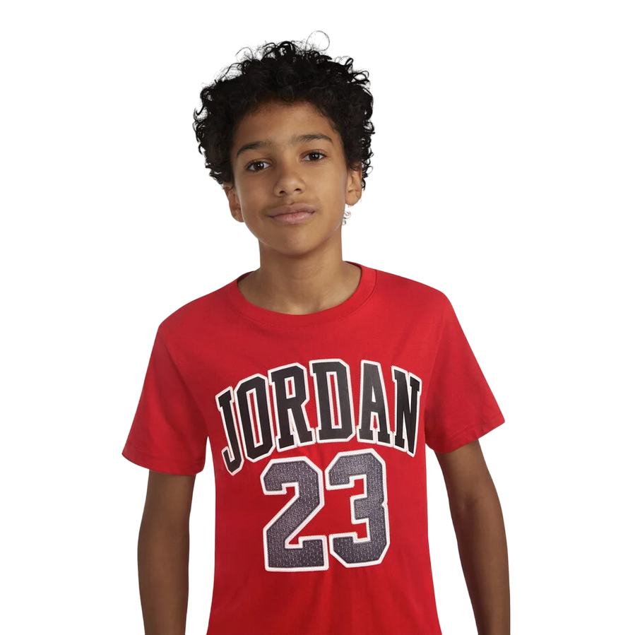 Jordan maglietta manica corta da ragazzo Practice Flight 95A088-R78 rosso