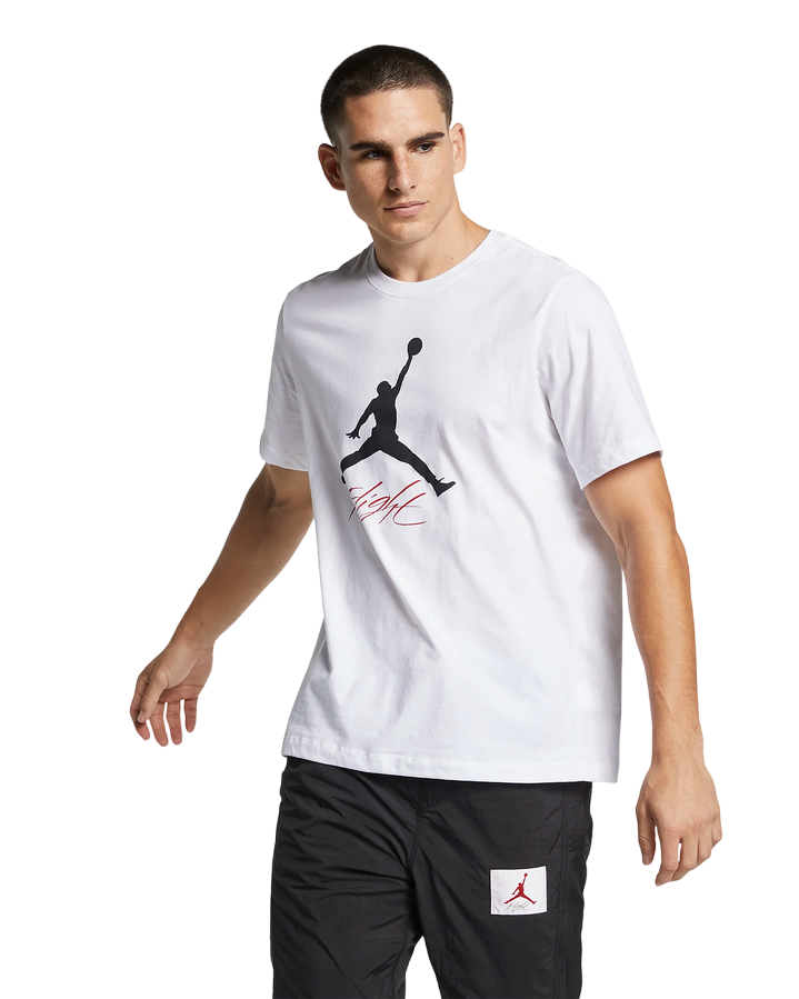 Jordan maglietta manica corta da uomo Jumpman Flight AO0664-100 bianco