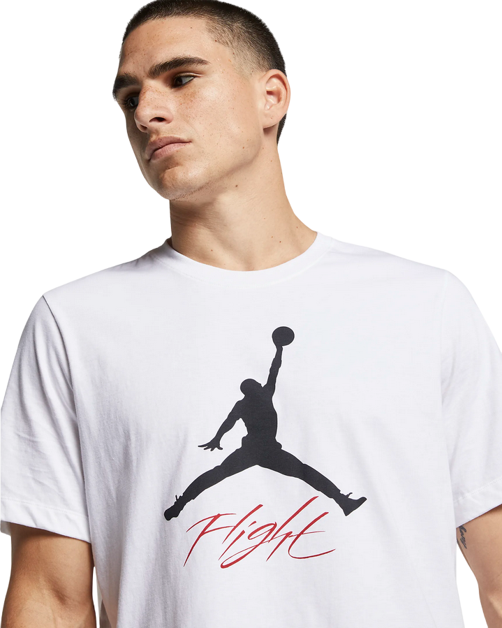 Jordan maglietta manica corta da uomo Jumpman Flight AO0664-100 bianco