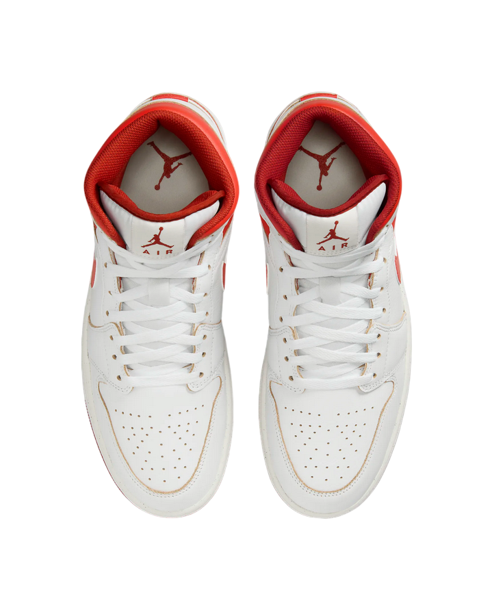 Jordan scarpa sneakers da adulti Air Jordan Mid SE FJ3458-160 bianco rosso