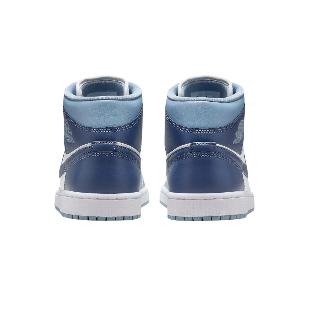 Jordan scarpa sneakers da adulto Air Jordan 1 Mid BQ6472 140 blugrigio-bianco-blu