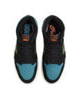 Jordan scarpa sneakers da uomo Air Jordan 1 Element DB2889-003 nero celeste verde oliva