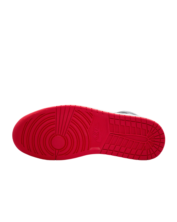 Jordan scarpa sneakers da uomo Air Jordan 1 Mid DQ8426-006 nero grigio rosso
