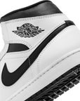 Jordan scarpa sneakers da uomo Air Jordan 1 Mid DQ8426-132 bianco-nero