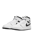 Jordan scarpa sneakers da uomo Air Jordan 1 Mid DQ8426-132 bianco-nero