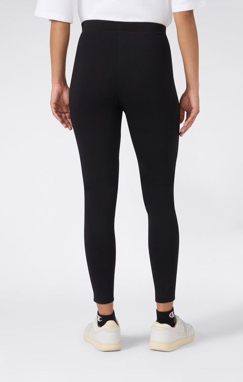 Champion pantalone sportivo Leggings Elasticizzato Interno Felpato Icons 117567-KK001 nero