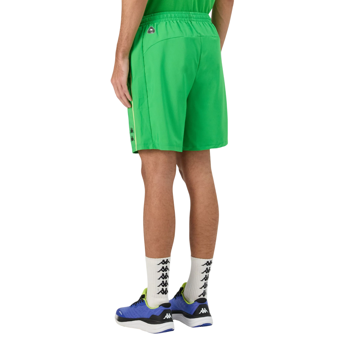 Kappa pantaloncino sportivo da uomo Kombat Padel Fivio 331K48W A0I verde-giallo