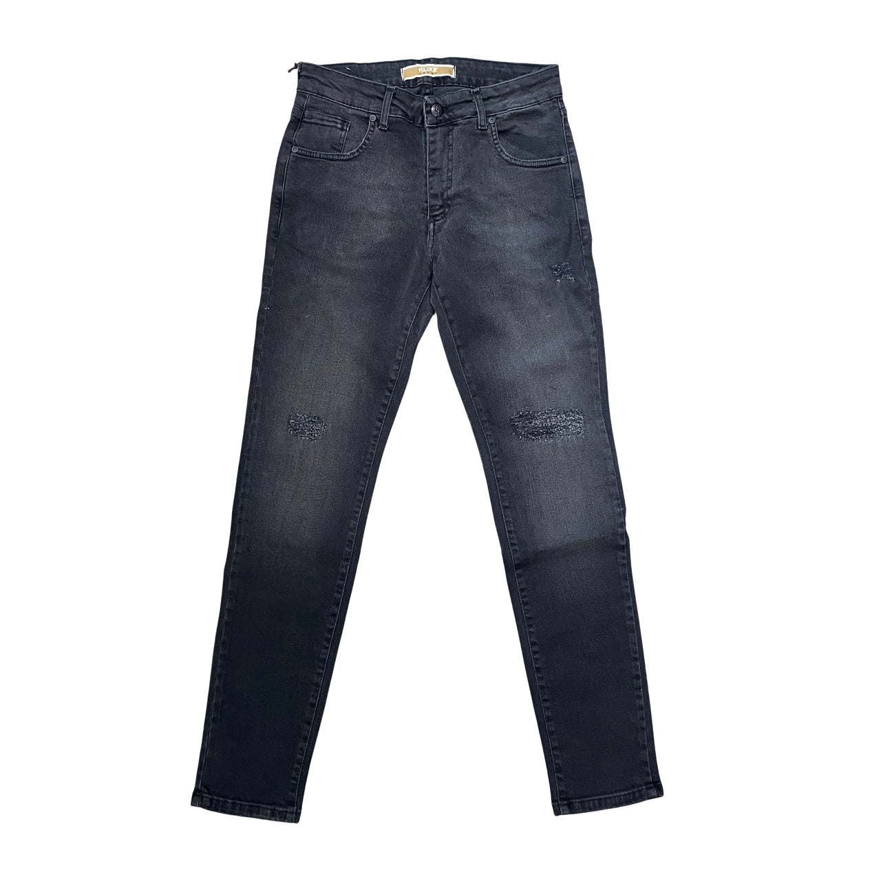 Klixs Jeans Mike 01154MP Nero - Pantalone jeans uomo slim fit strappato