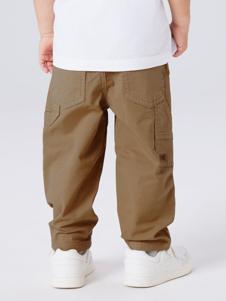 name it pantalone bombo in twill MBen Tap 13249476 Kelp