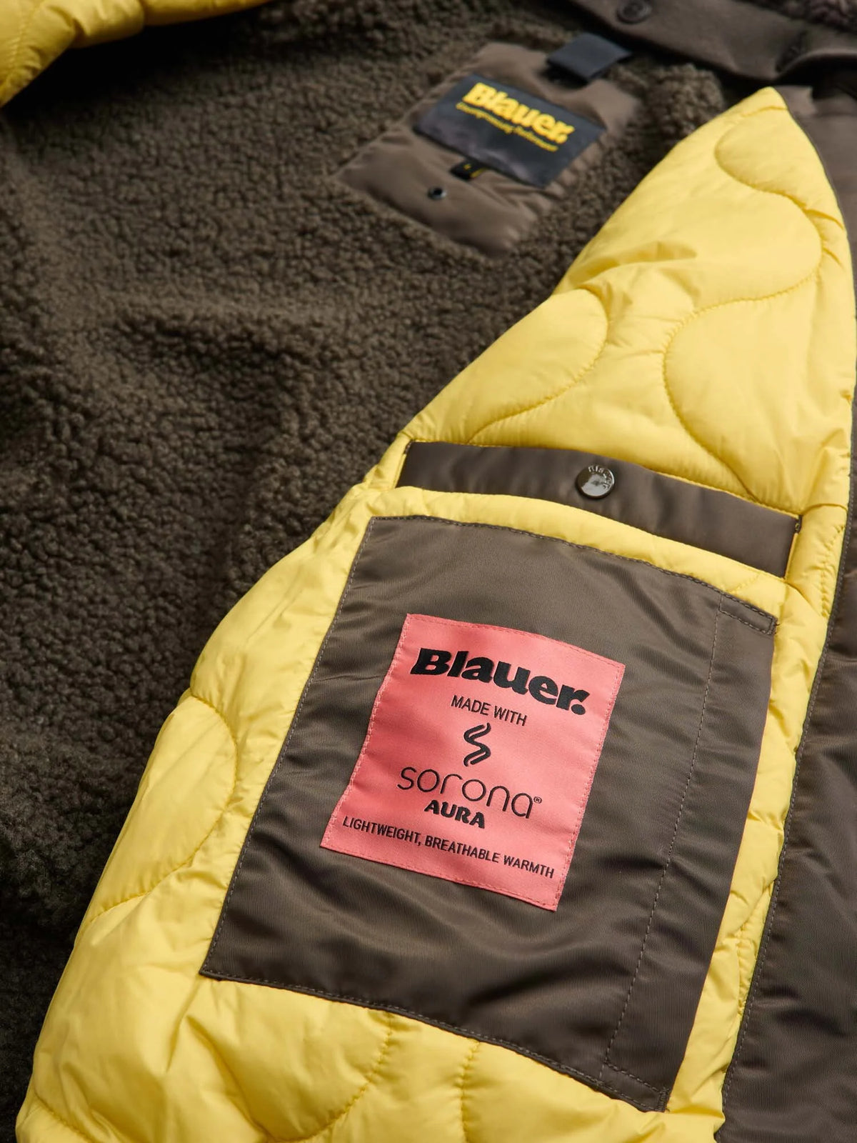 Blauer Bomber con colletto in pelliccia MARSHALL 26WBLUC02241-007280 382 marrone