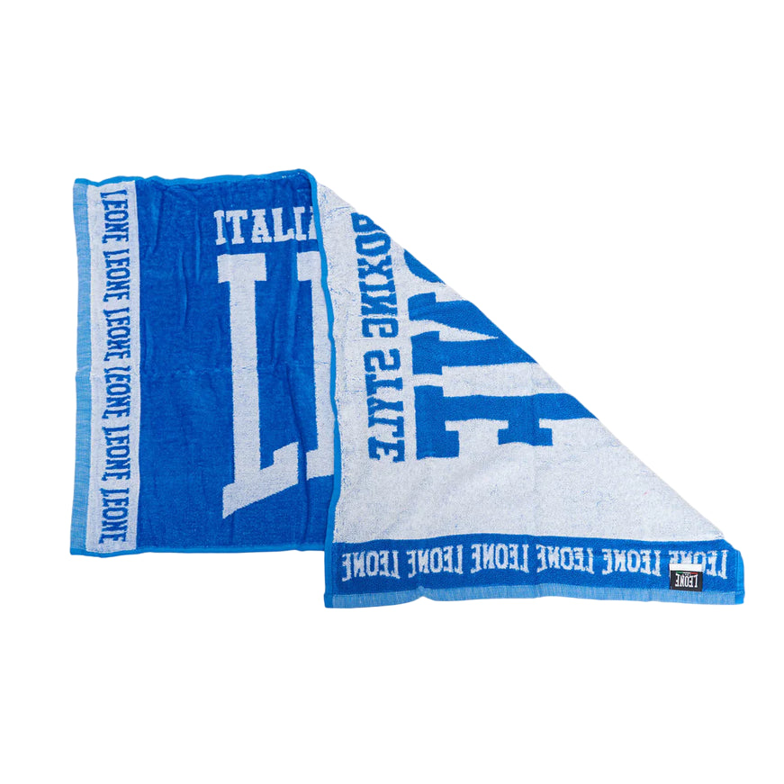 LEONE Asciugamano da Ring in spugna AC914 Azzurro - front 