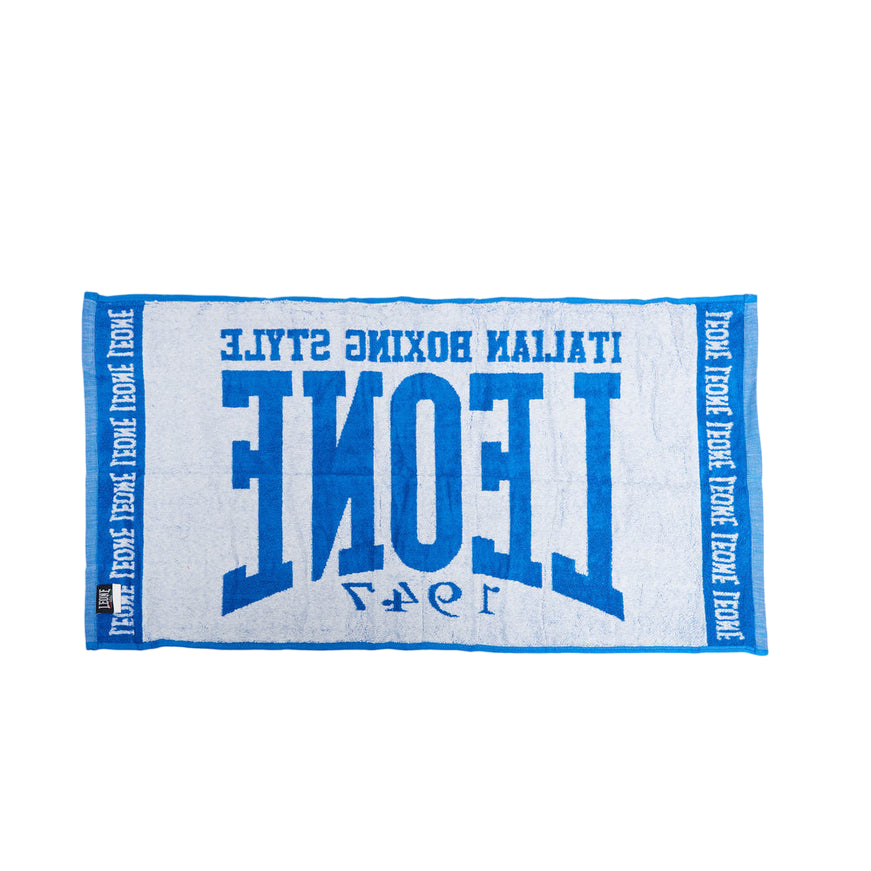 LEONE Asciugamano da Ring in spugna AC914 Azzurro - retro 