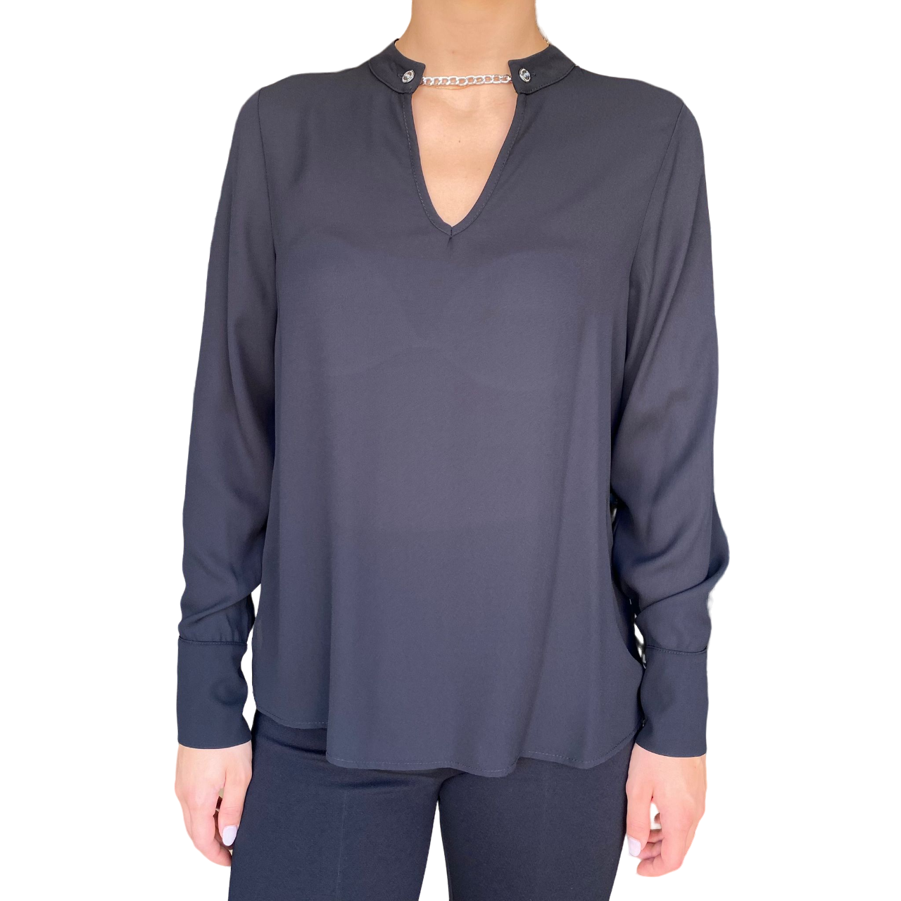 Laura Biagiotti camicia da donna manica lunga LB25I1546 nero