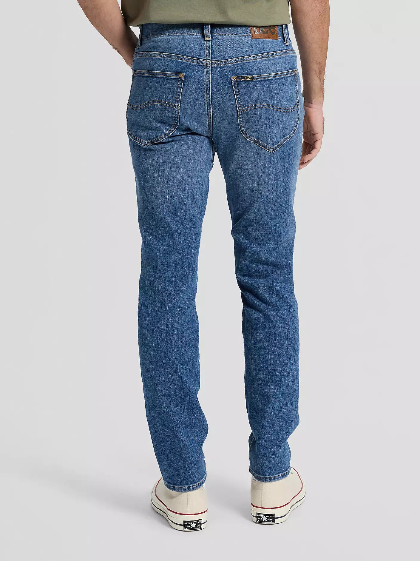 Lee Pantalone Jeans Uomo Slim MVP 112376321 Blue Print retro