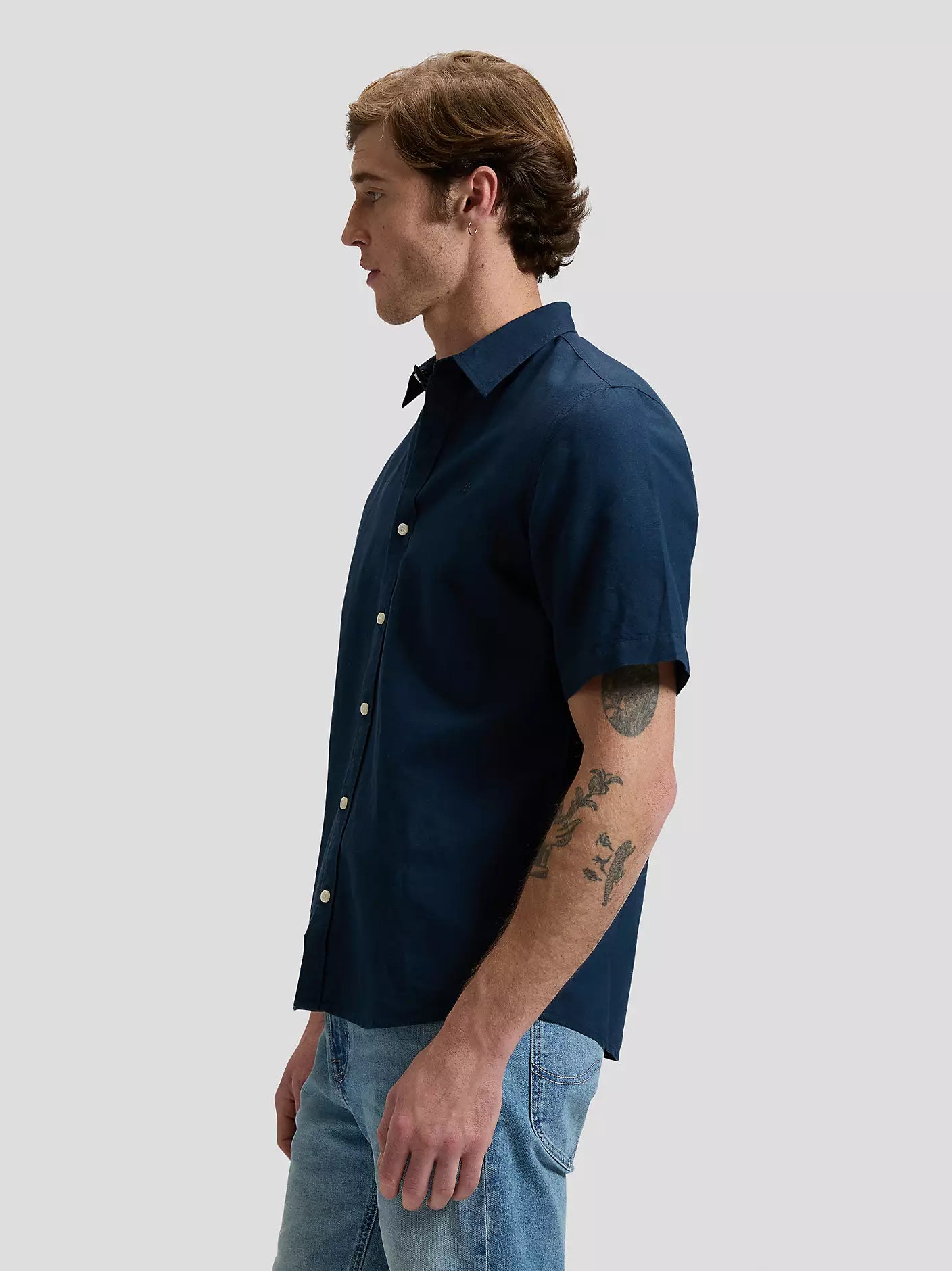 Lee camicia manica corta da uomo da uomo 112376564 blu